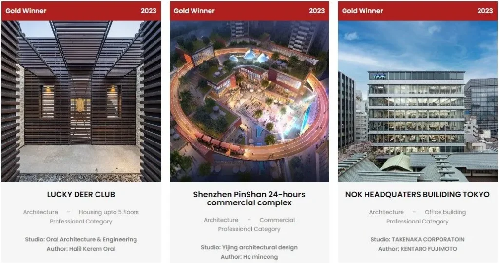 Tres proyectos arquitectónicos premiados: K-kameljón, Biblioteca Entrocamiento y Villa Luciani, que exhiben estilos y ambientes innovadores.